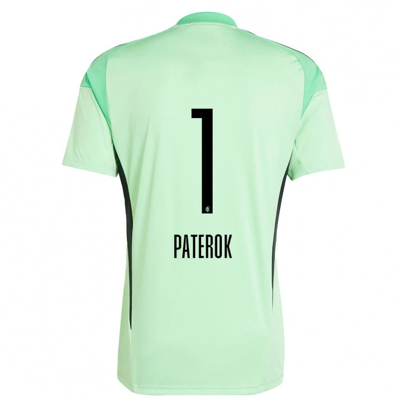 Danxen Bambino Tim Paterok #1 Maglia Gara Portiere Verde Chiaro Nero 2025/26 Maglietta