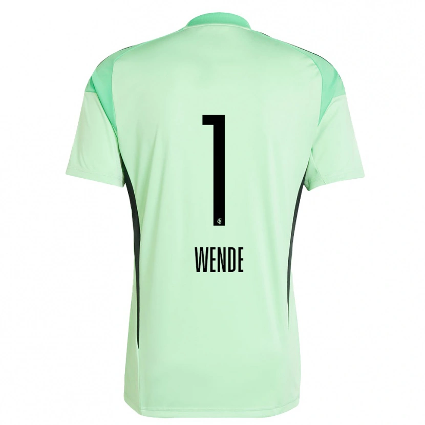 Danxen Bambino Johanna Wende #1 Maglia Gara Portiere Verde Chiaro Nero 2025/26 Maglietta