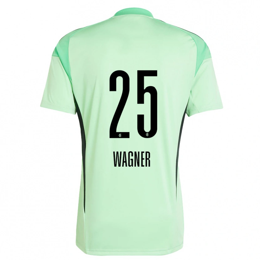 Danxen Bambino Allison Wagner #25 Maglia Gara Portiere Verde Chiaro Nero 2025/26 Maglietta