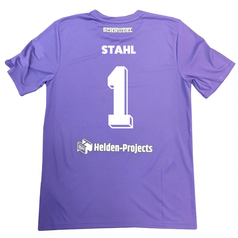 Danxen Bambino Toni Stahl #1 Maglia Gara Portiere Bianco Viola 2025/26 Maglietta