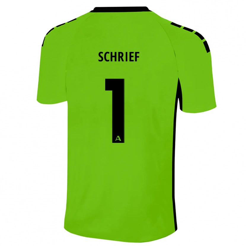 Danxen Bambino Moritz Schrief #1 Maglia Gara Portiere Verde Erba Nero 2025/26 Maglietta