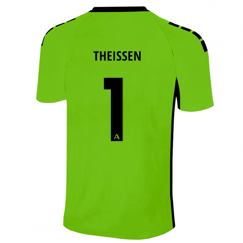 Danxen Bambino Jarun Theißen #1 Maglia Gara Portiere Verde Erba Nero 2025/26 Maglietta