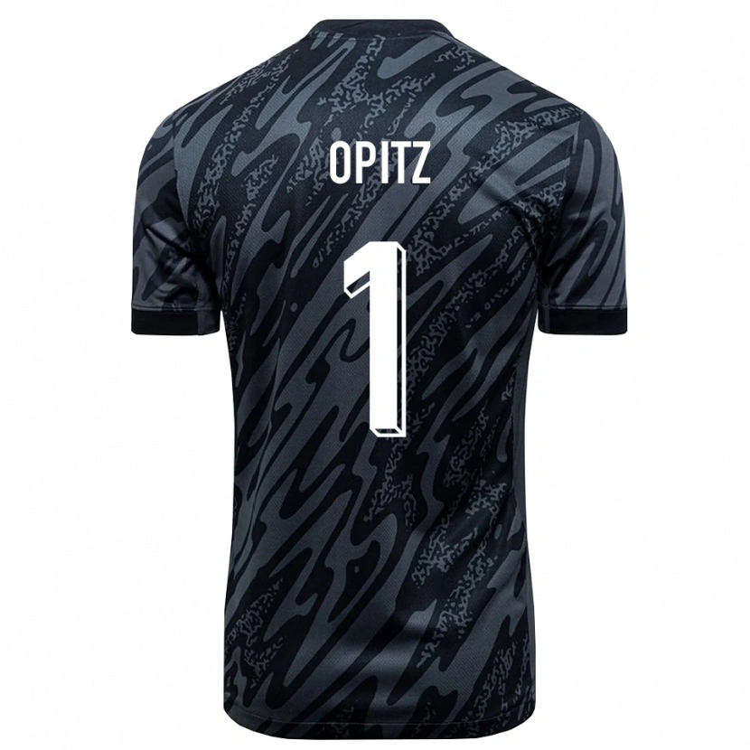 Danxen Bambino Tom Opitz #1 Maglia Gara Portiere Grigio Nero 2025/26 Maglietta