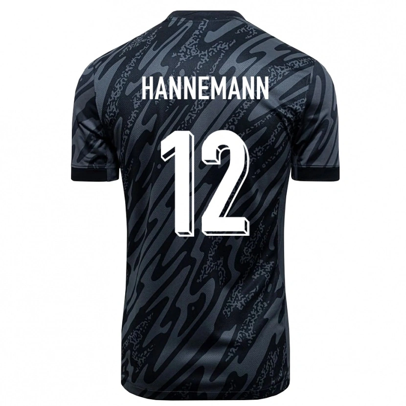 Danxen Bambino Sören Hannemann #12 Maglia Gara Portiere Grigio Nero 2025/26 Maglietta