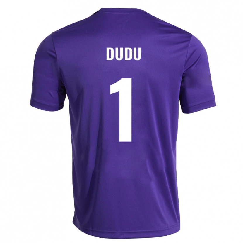 Danxen Bambino Dudu #1 Maglia Gara Portiere Bianco Viola 2025/26 Maglietta