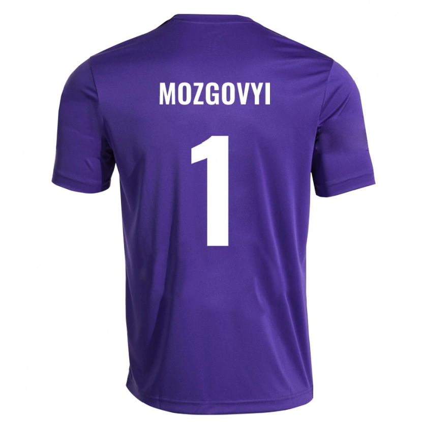 Danxen Bambino Arseniy Mozgovyi #1 Maglia Gara Portiere Bianco Viola 2025/26 Maglietta