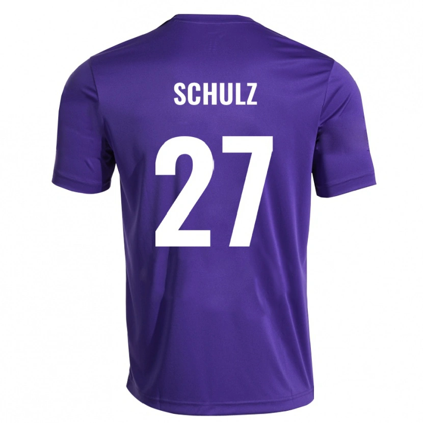 Danxen Bambino Arne Schulz #27 Maglia Gara Portiere Bianco Viola 2025/26 Maglietta
