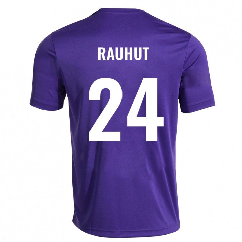 Danxen Bambino Kevin Rauhut #24 Maglia Gara Portiere Bianco Viola 2025/26 Maglietta