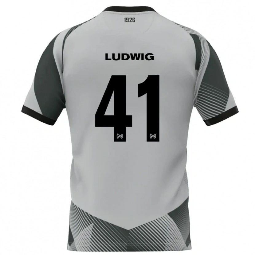 Danxen Bambino Finn Ludwig #41 Maglia Gara Portiere Bianco Grigio Chiaro 2025/26 Maglietta