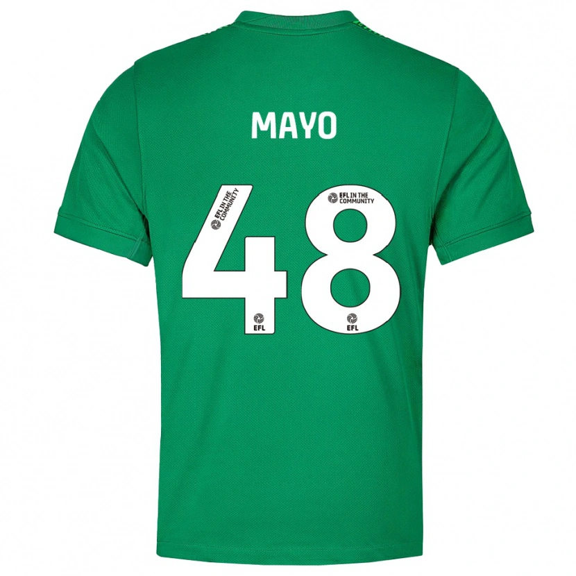 Danxen Bambino Bradley Mayo #48 Maglia Gara Portiere Verde Bianco 2025/26 Maglietta