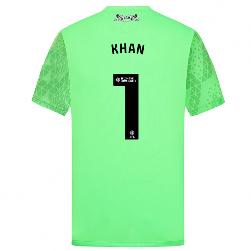 Danxen Bambino Adam Khan #1 Maglia Gara Portiere Verde Fluo 2025/26 Maglietta