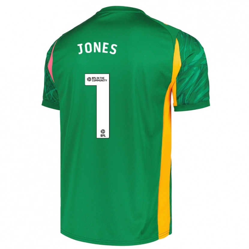Danxen Bambino Lucy Jones #1 Maglia Gara Portiere Verde Rosa 2025/26 Maglietta