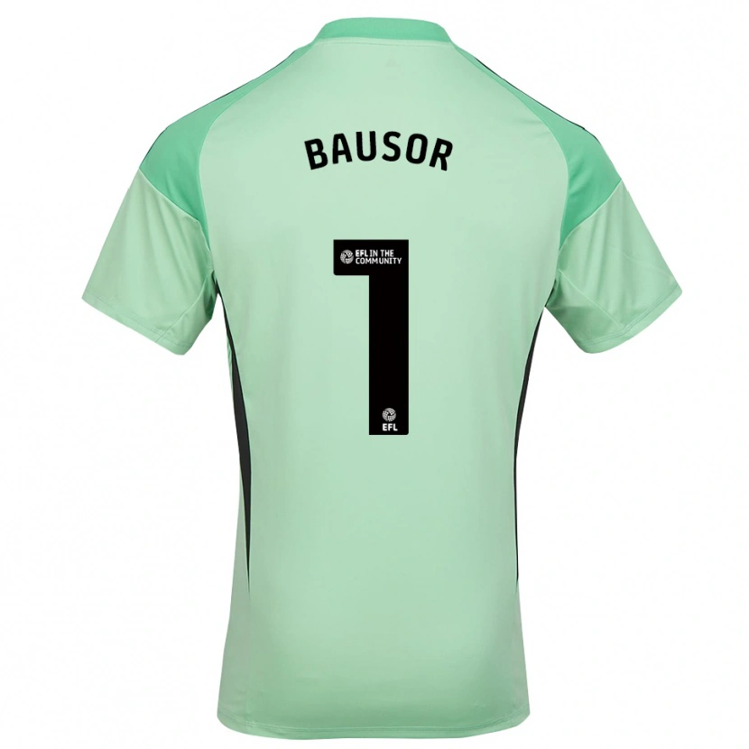 Danxen Bambino Stevie Bausor #1 Maglia Gara Portiere Verde Chiaro Nero 2025/26 Maglietta