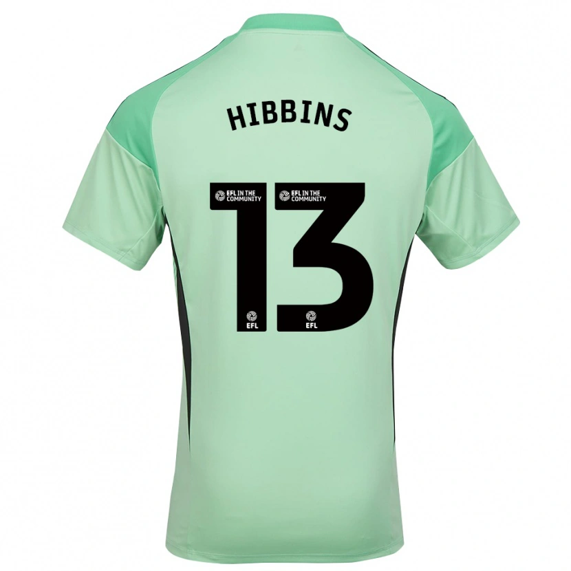 Danxen Bambino Josh Hibbins #13 Maglia Gara Portiere Verde Chiaro Nero 2025/26 Maglietta