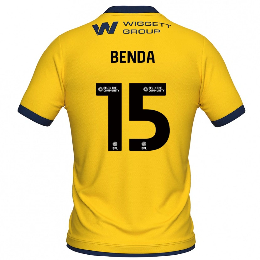 Danxen Bambino Steven Benda #15 Maglia Gara Portiere Giallo Nero 2025/26 Maglietta