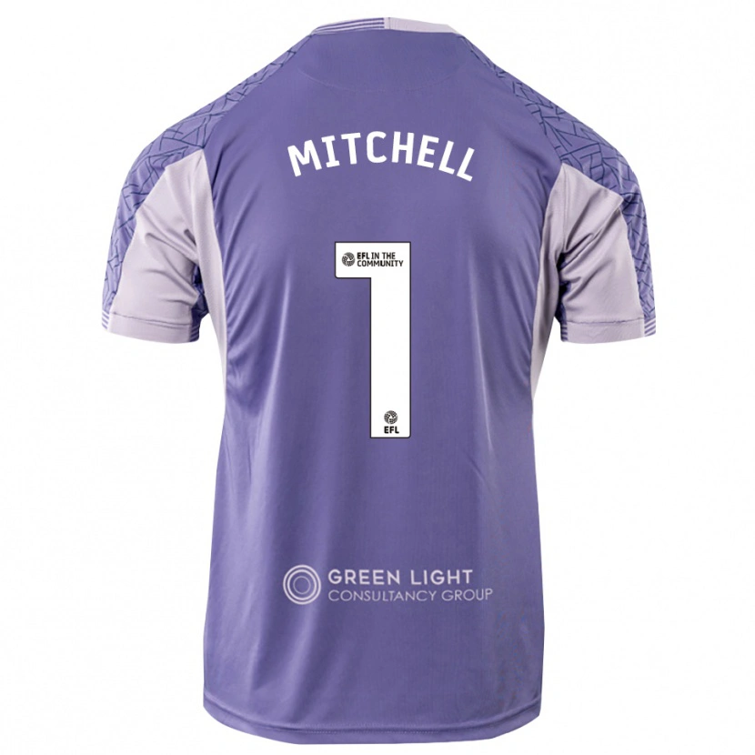 Danxen Bambino Rylee Mitchell #1 Maglia Gara Portiere Viola Chiaro 2025/26 Maglietta