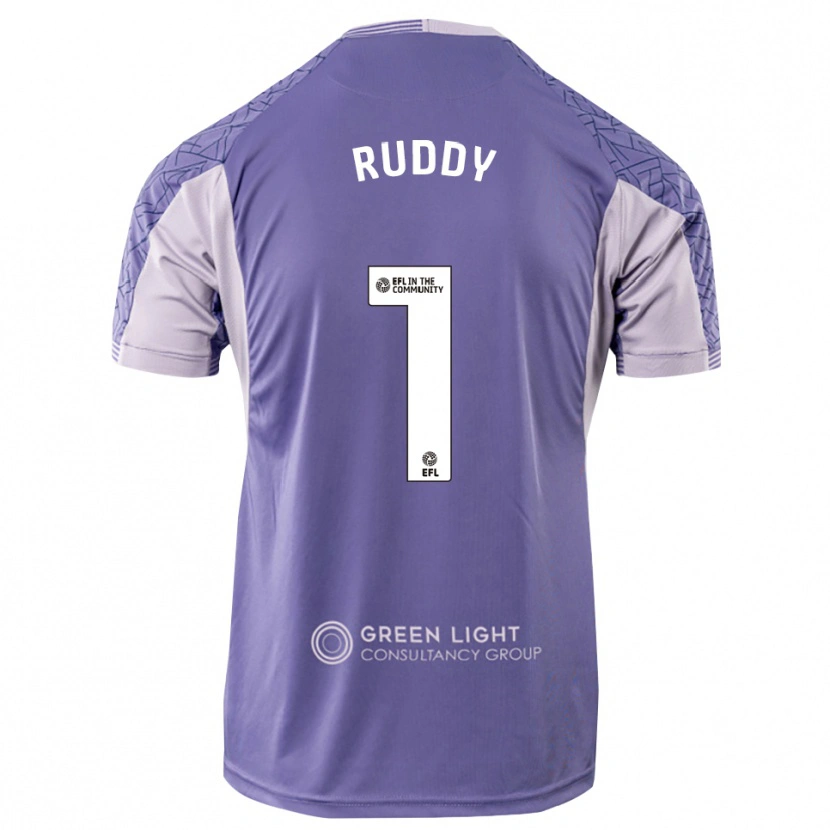 Danxen Bambino Jack Ruddy #1 Maglia Gara Portiere Viola Chiaro 2025/26 Maglietta
