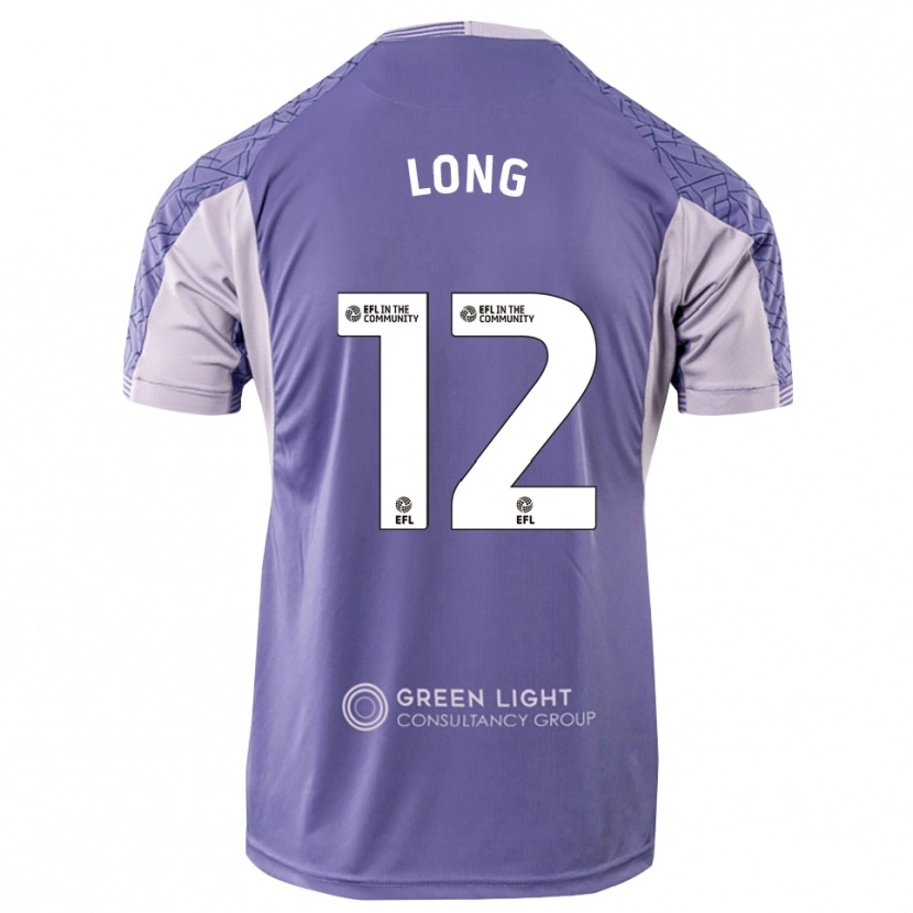 Danxen Bambino George Long #12 Maglia Gara Portiere Viola Chiaro 2025/26 Maglietta