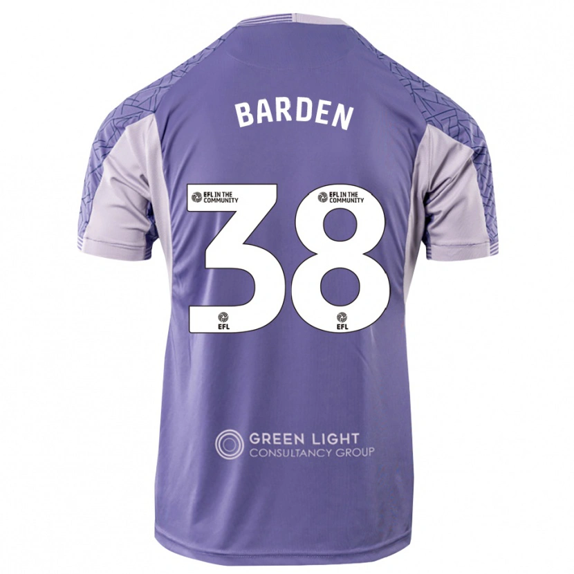 Danxen Bambino Daniel Barden #38 Maglia Gara Portiere Viola Chiaro 2025/26 Maglietta