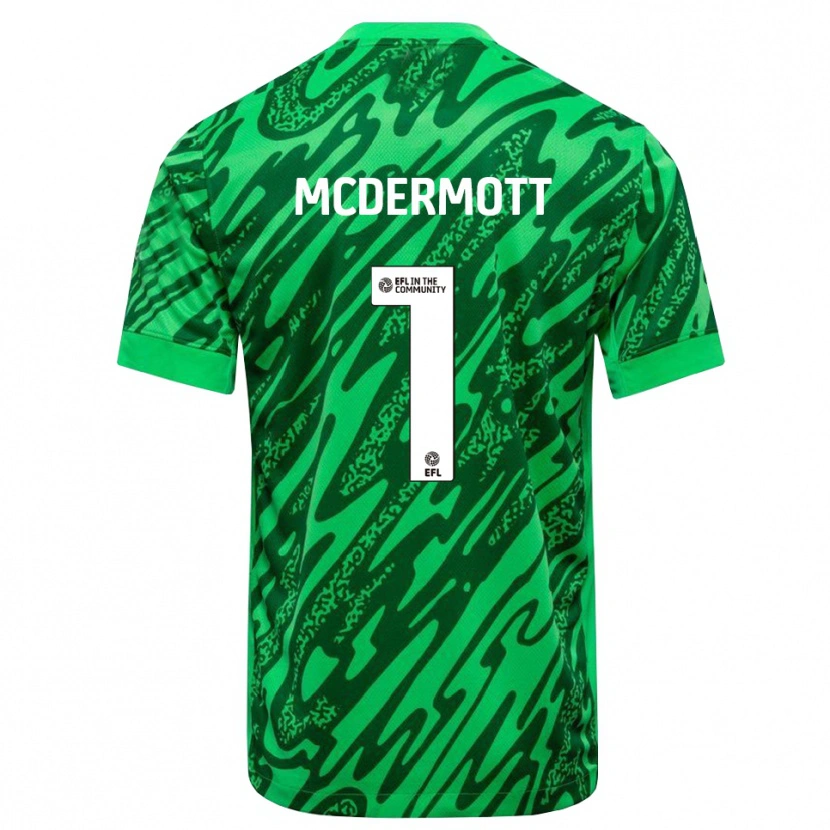 Danxen Bambino Conal McDermott #1 Maglia Gara Portiere Verde Foresta 2025/26 Maglietta