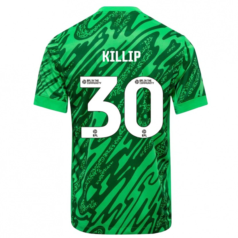 Danxen Bambino Ben Killip #30 Maglia Gara Portiere Verde Foresta 2025/26 Maglietta