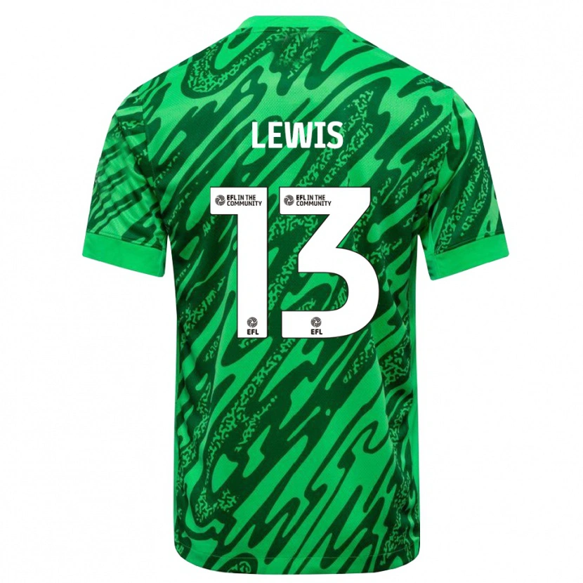 Danxen Bambino Karl Lewis #13 Maglia Gara Portiere Verde Foresta 2025/26 Maglietta