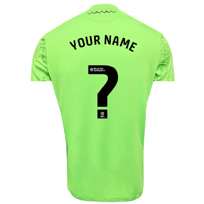 Danxen Bambino Sheffield Wednesday Maglia Gara Portiere Nero Lime 2025/26 Maglietta