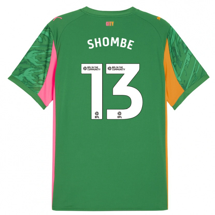Danxen Bambino Khiani Shombe #13 Maglia Gara Portiere Verde Arancione 2025/26 Maglietta