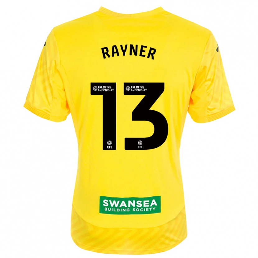Danxen Bambino Opal Rayner #13 Maglia Gara Portiere Giallo Nero 2025/26 Maglietta