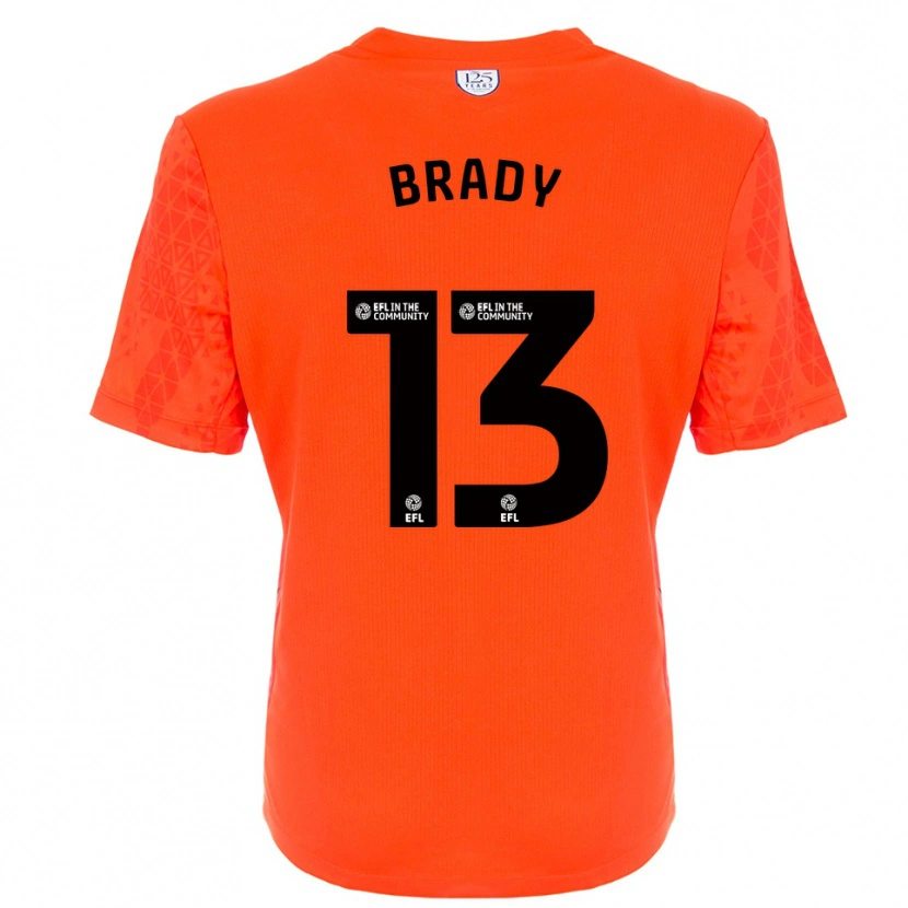 Danxen Bambino Louis Brady #13 Maglia Gara Portiere Nero Arancio 2025/26 Maglietta