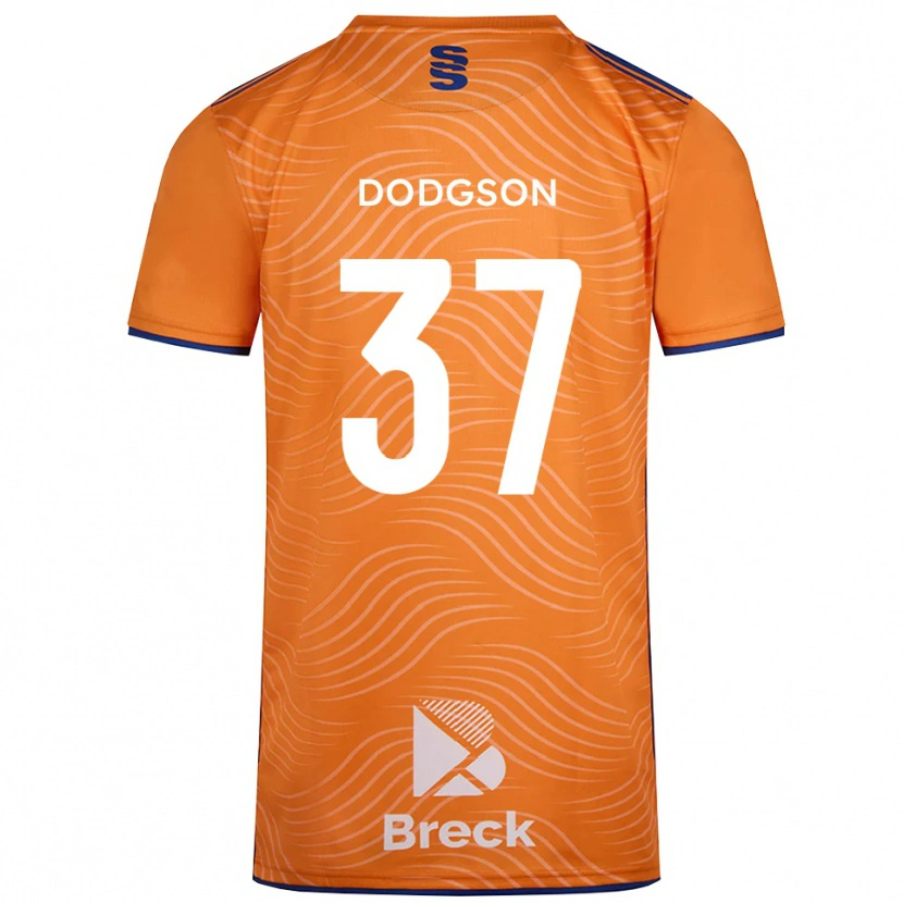 Danxen Bambino Ewan Dodgson #37 Maglia Gara Portiere Nero Arancio 2025/26 Maglietta