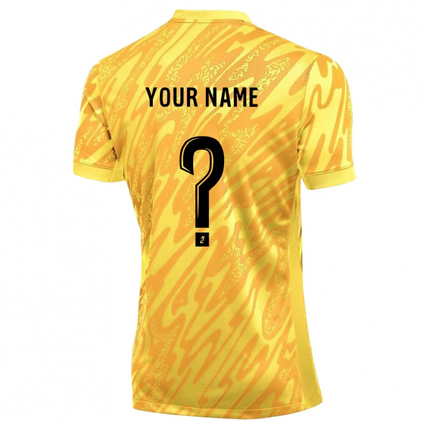 Danxen Bambino Montpellier HSC Maglia Gara Portiere Arancio Giallo 2025/26 Maglietta