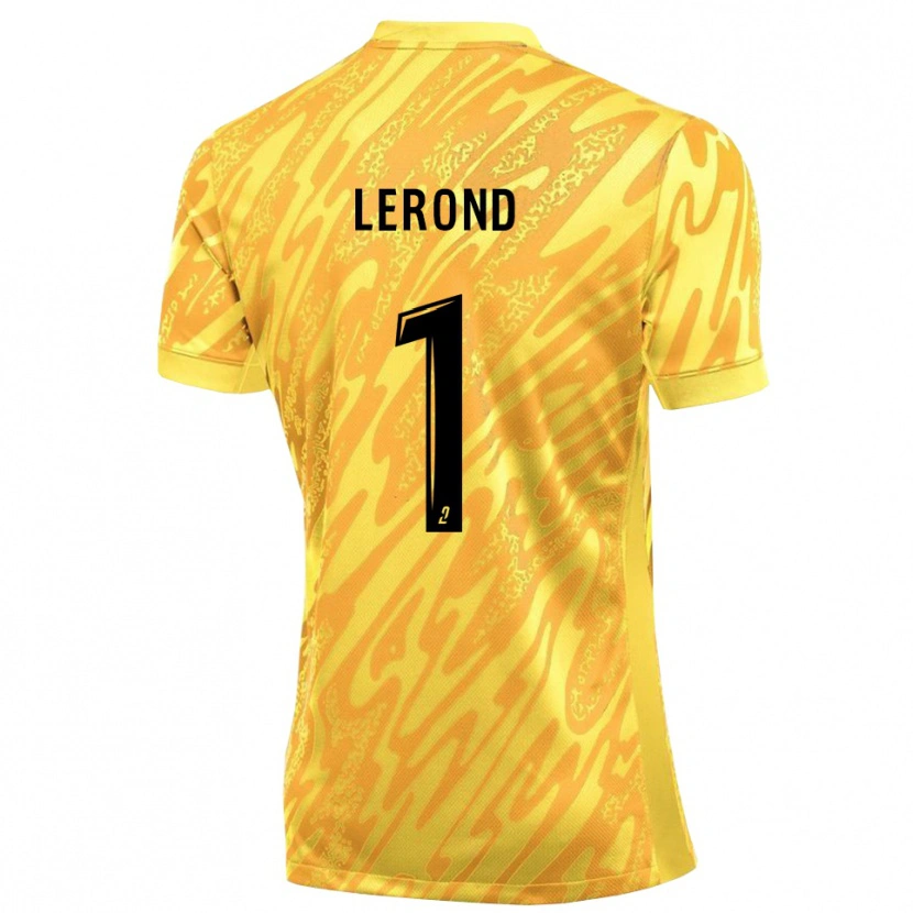 Danxen Bambino Justine Lerond #1 Maglia Gara Portiere Arancio Giallo 2025/26 Maglietta