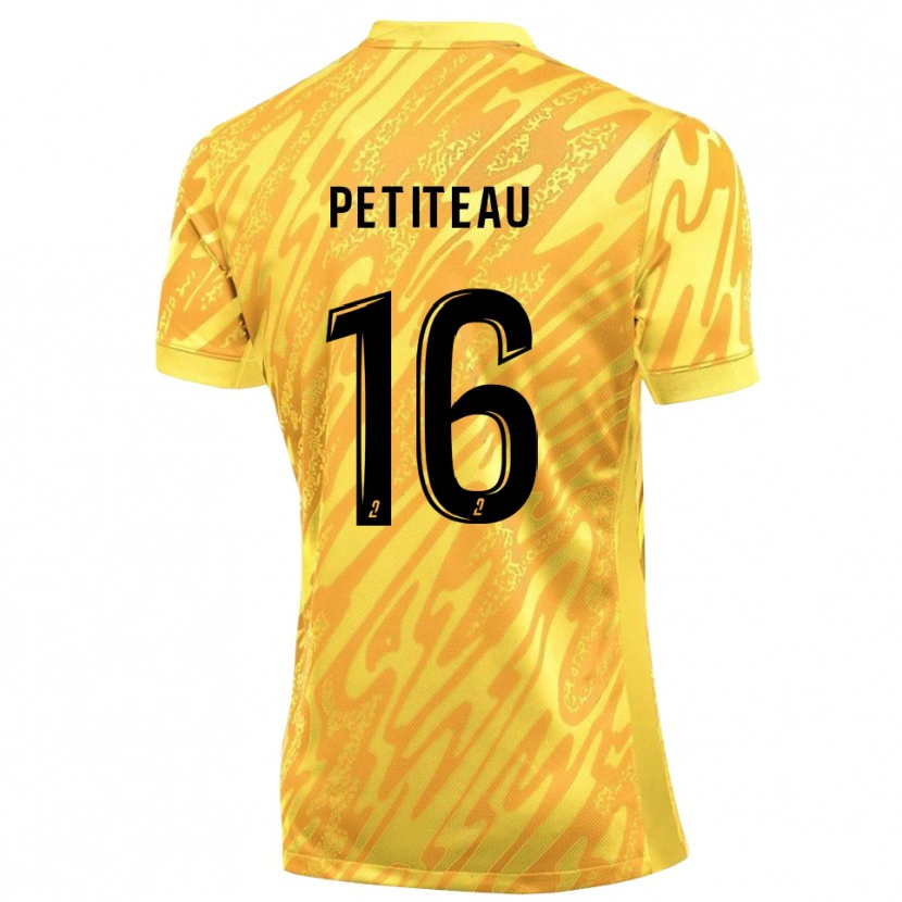 Danxen Bambino Marie Petiteau #16 Maglia Gara Portiere Arancio Giallo 2025/26 Maglietta