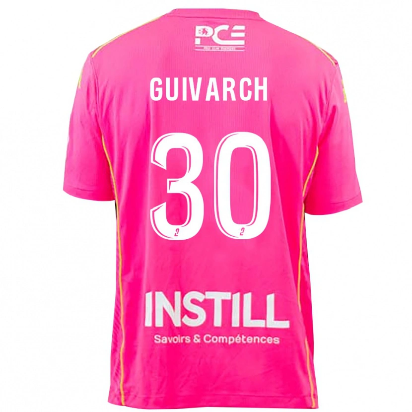 Danxen Bambino Théo Guivarch #30 Maglia Gara Portiere Magenta 2025/26 Maglietta
