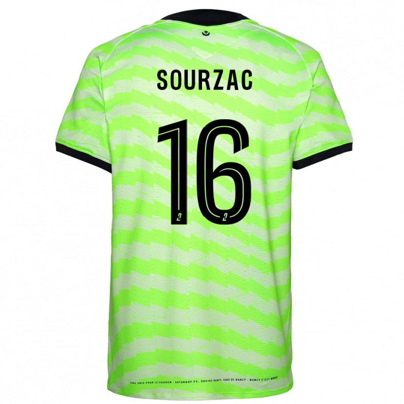 Danxen Bambino Martin Sourzac #16 Maglia Gara Portiere Verde Neon 2025/26 Maglietta