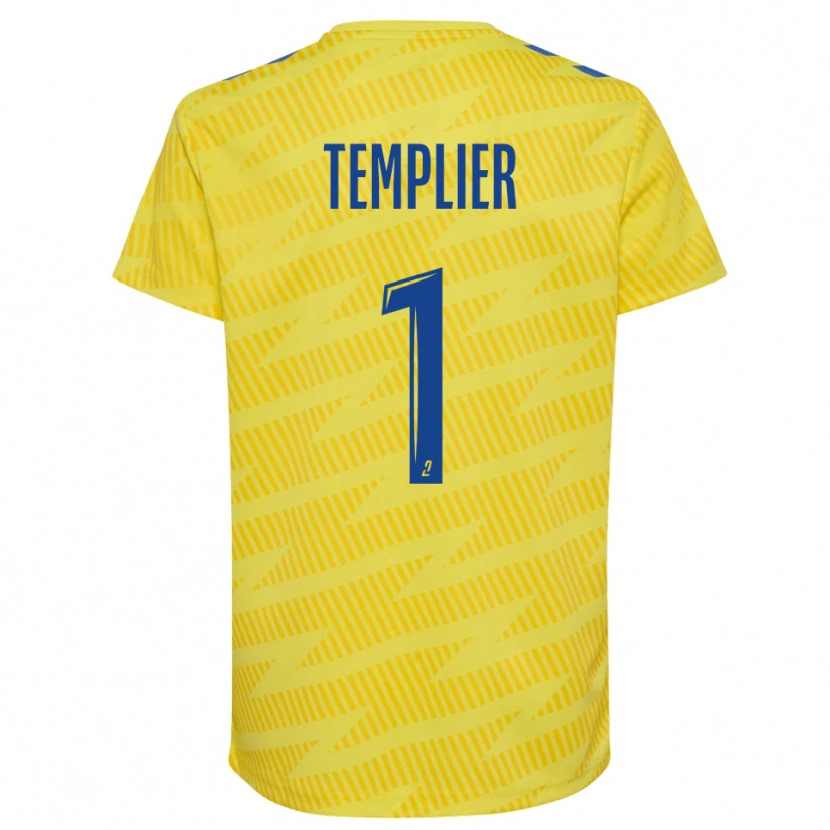 Danxen Bambino Emma Templier #1 Maglia Gara Portiere Blu Giallo 2025/26 Maglietta