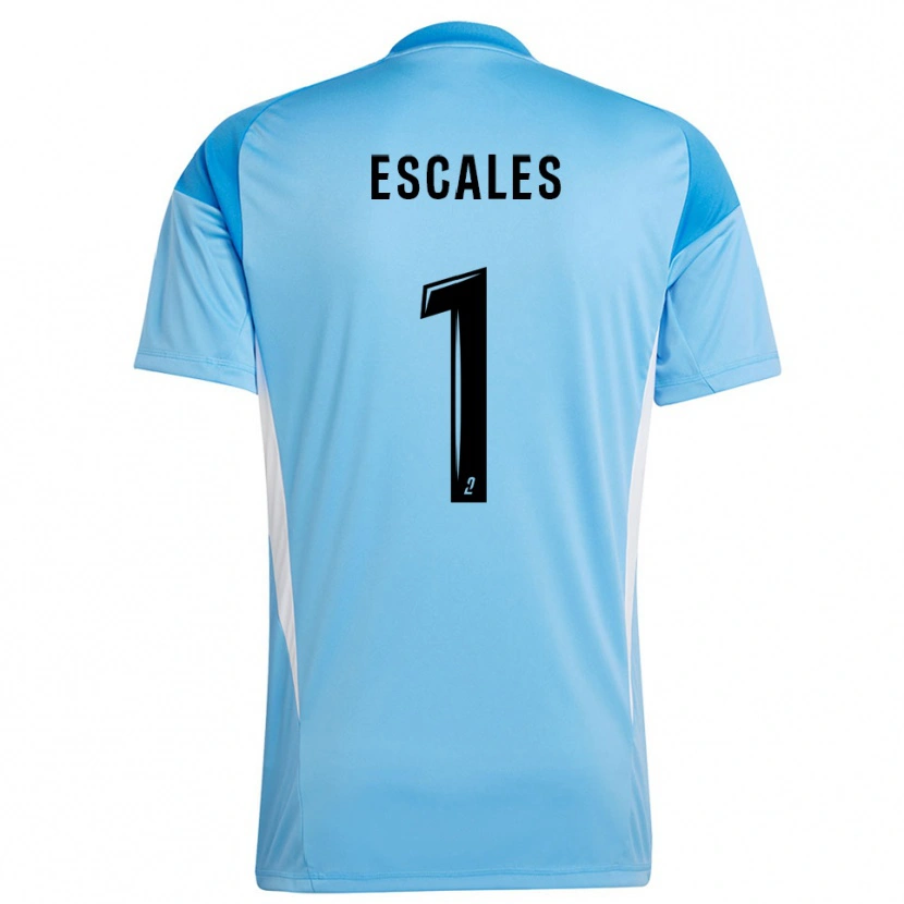 Danxen Bambino Florian Escales #1 Maglia Gara Portiere Bianco Cielo 2025/26 Maglietta