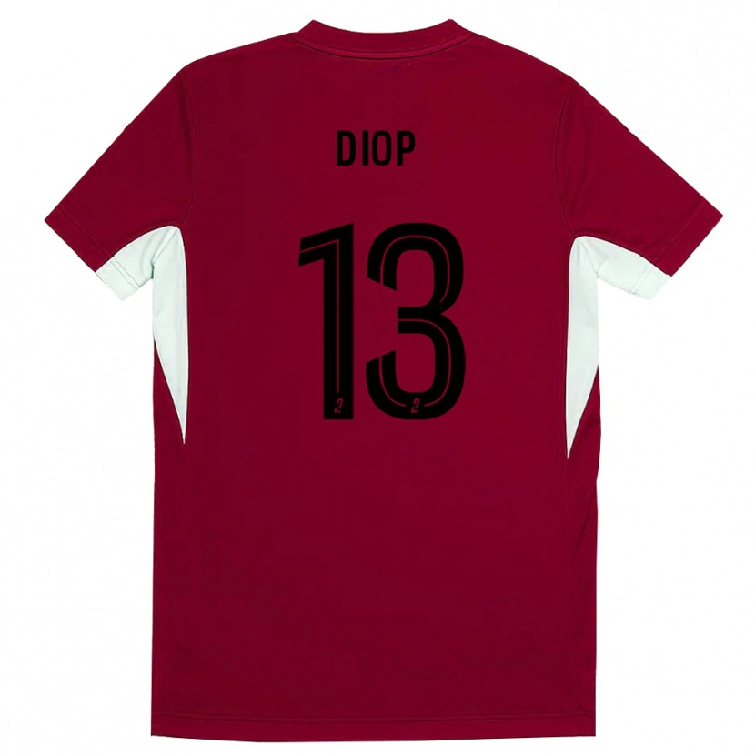 Danxen Bambino Mamadou Diop #13 Maglia Gara Portiere Nero Rosso 2025/26 Maglietta