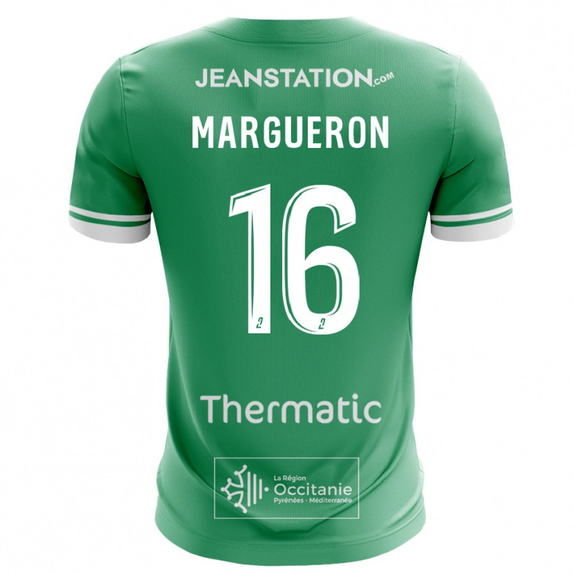 Danxen Bambino Lucas Margueron #16 Maglia Gara Portiere Verde Bianco 2025/26 Maglietta