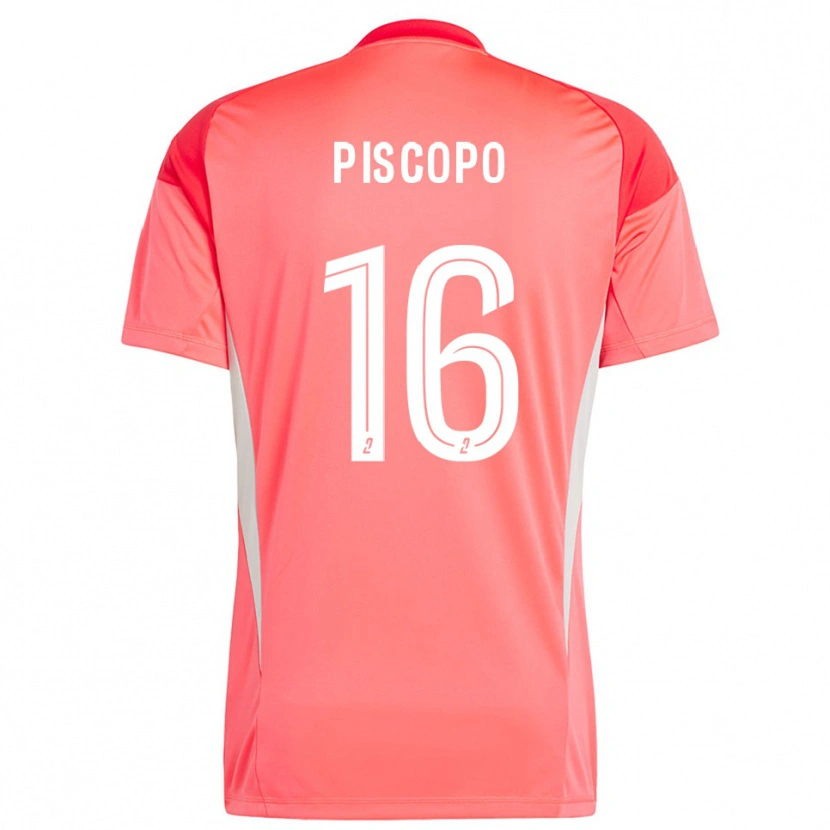 Danxen Bambino Ange Piscopo #16 Maglia Gara Portiere Bianco Rosso Arancio 2025/26 Maglietta