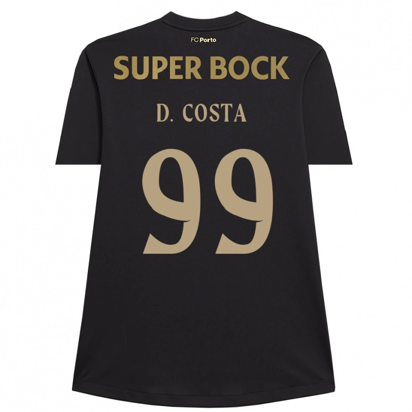 Danxen Bambino Diogo Costa #99 Maglia Gara Portiere Nero Marrone 2025/26 Maglietta