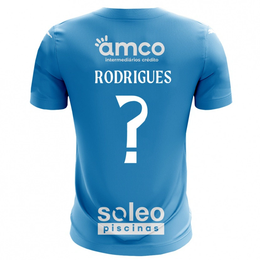 Danxen Bambino David Rodrigues #0 Maglia Gara Portiere Blu Bianco 2025/26 Maglietta