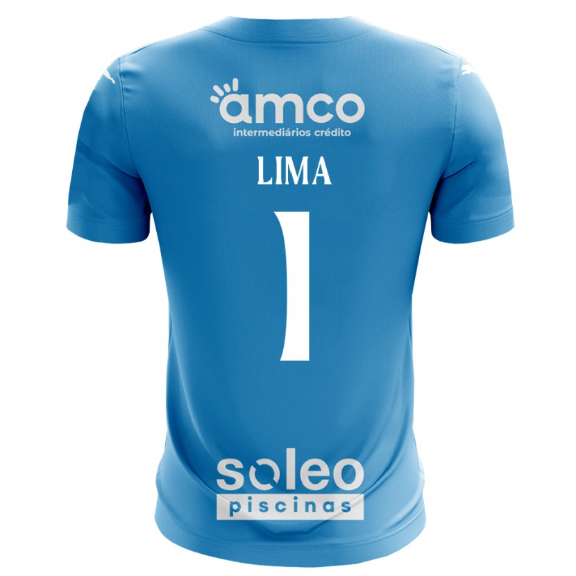 Danxen Bambino Aline Lima #1 Maglia Gara Portiere Blu Bianco 2025/26 Maglietta