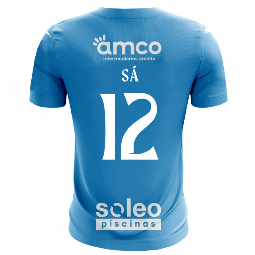 Danxen Bambino Tiago Sá #12 Maglia Gara Portiere Blu Bianco 2025/26 Maglietta