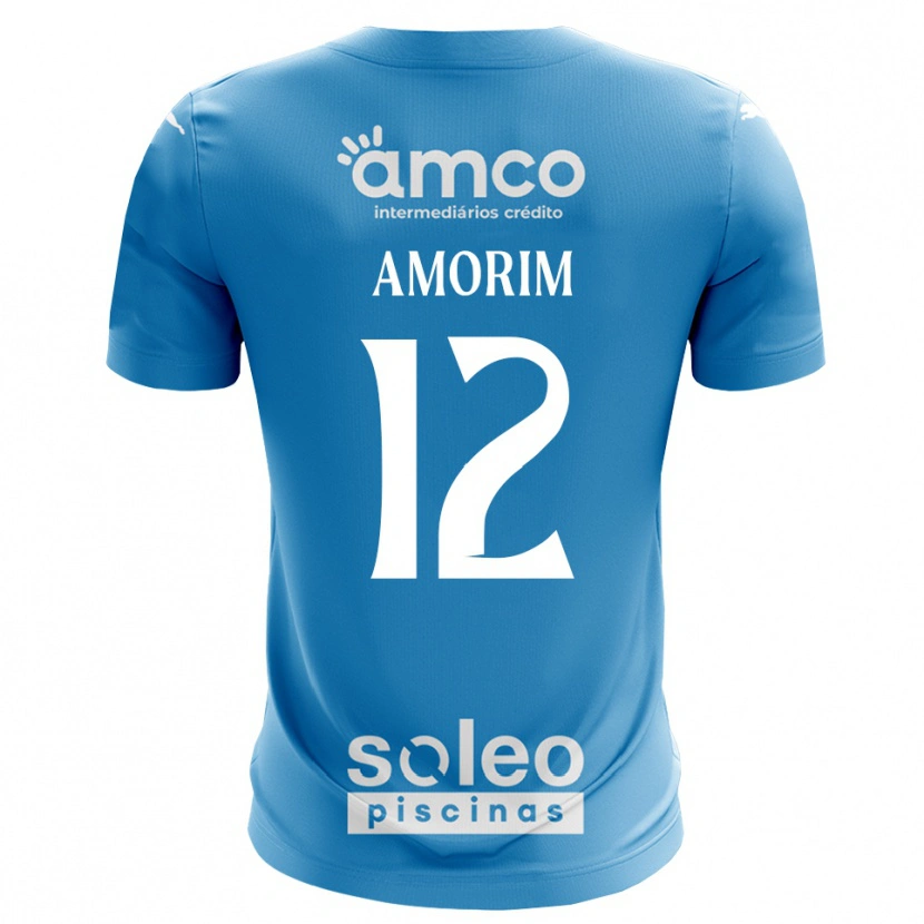 Danxen Bambino Renato Amorim #12 Maglia Gara Portiere Blu Bianco 2025/26 Maglietta