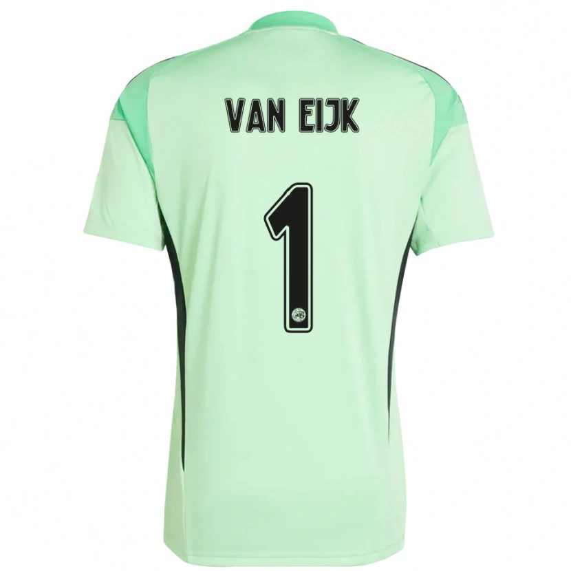 Danxen Bambino Regina Van Eijk #1 Maglia Gara Portiere Verde Chiaro Nero 2025/26 Maglietta
