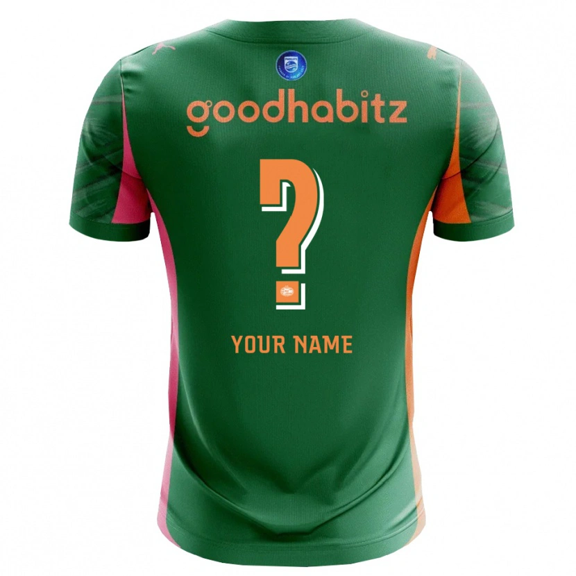 Danxen Bambino PSV Eindhoven Maglia Gara Portiere Verde Arancio 2025/26 Maglietta