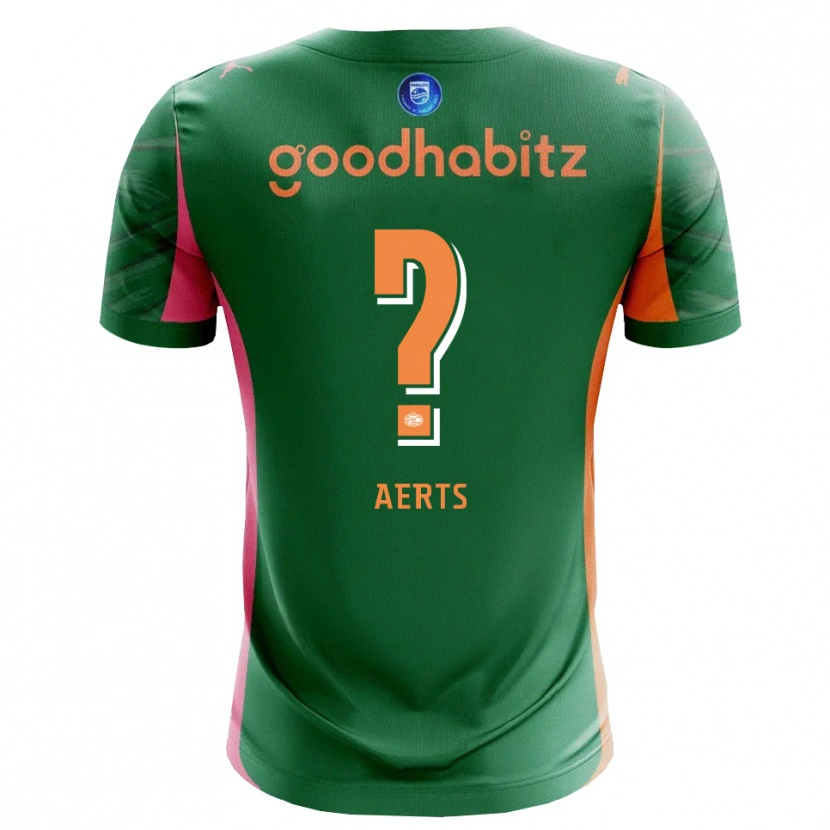 Danxen Bambino Jim Aerts #0 Maglia Gara Portiere Verde Arancio 2025/26 Maglietta