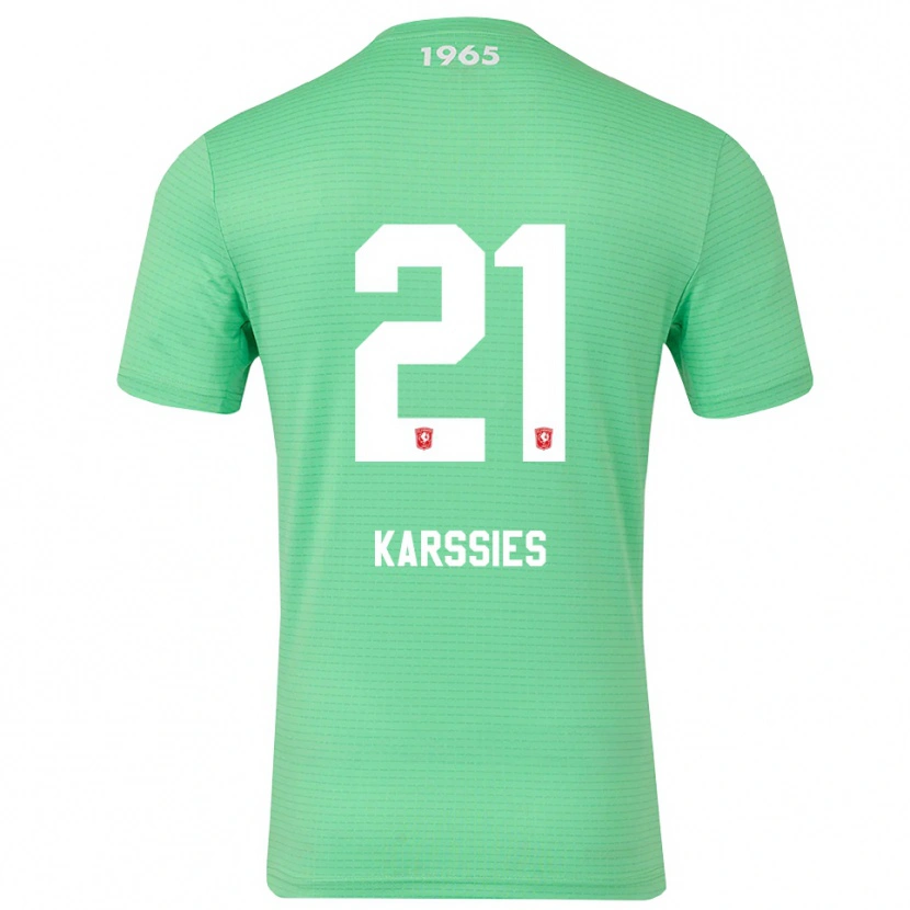 Danxen Bambino Sam Karssies #21 Maglia Gara Portiere Verde Chiaro Bianco 2025/26 Maglietta